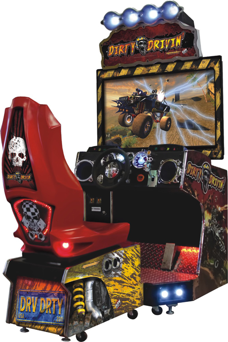 Coin operated 42 inch dirty driving simulator racing arcade