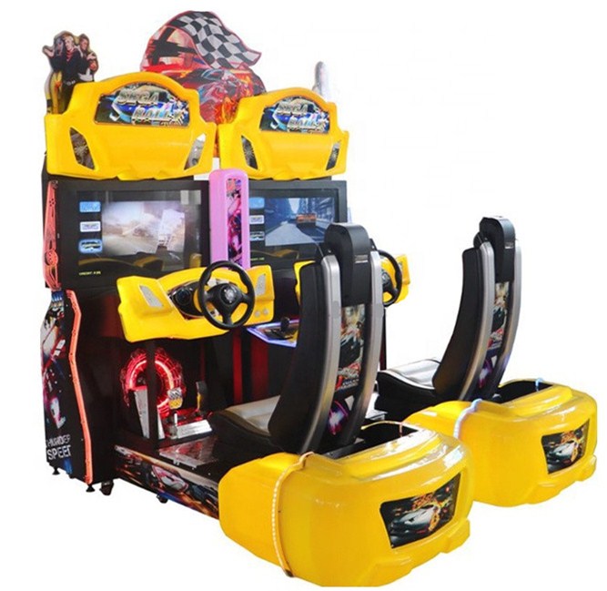 JinHui arcade car racing game machine 2players simulator ra