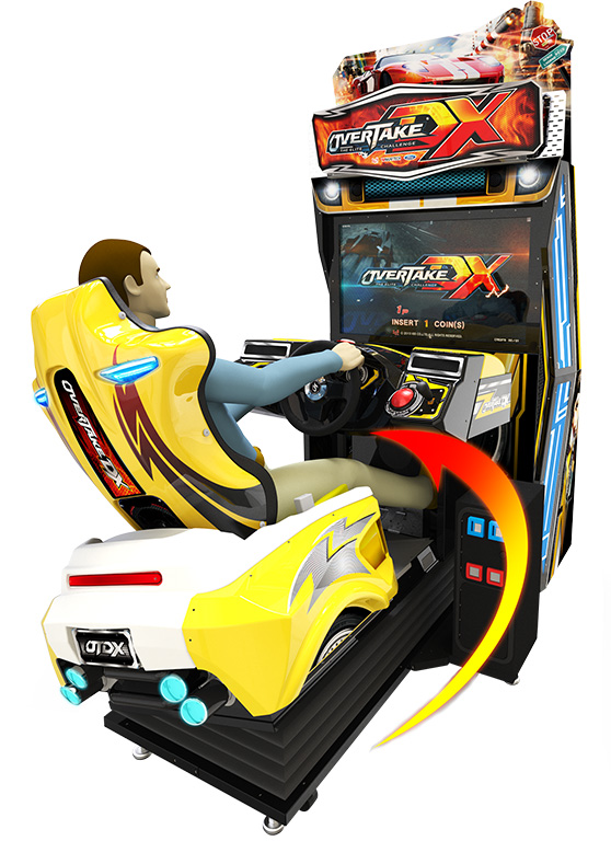 Coin operated  42 LCD overtake DX arcade driving game simula