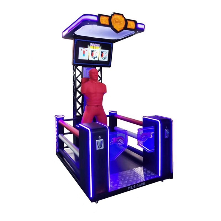 LCD Punch Boxing Ring Coin Operated The Ultimate Champion Vi