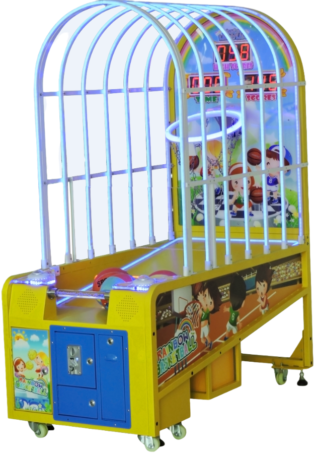 Low Price Rainbow Basketball Game Machine For kids