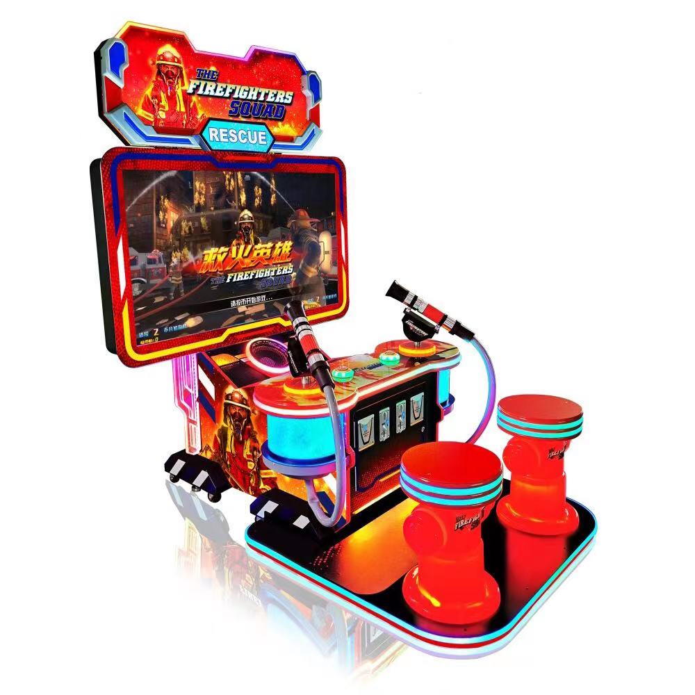 Indoor Amusement The Fire Fighters Coin Operate Game shootin