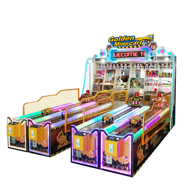 JinHui New Arrivals Carnival Golden Minecart arcade booth g