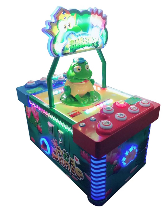 Coin Operated Frog Prince Hitting Mini Game Machine