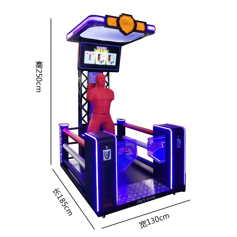 LCD Punch Boxing Ring Coin Operated The Ultimate Champion Video Games Machines