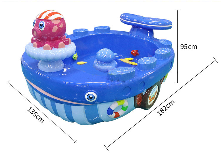 Whale style fishing pond game machine for Multiple Players