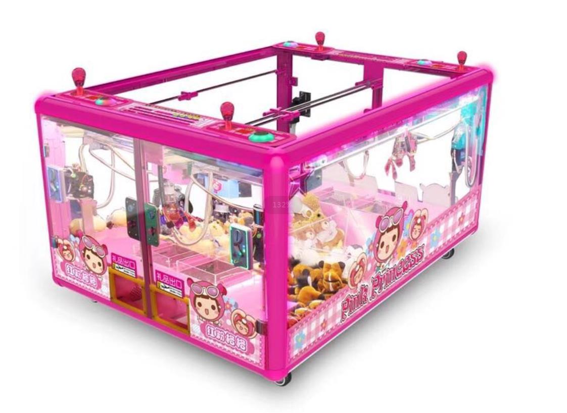 JinHui Popular Pink Princess Arcade toy crane game machine
