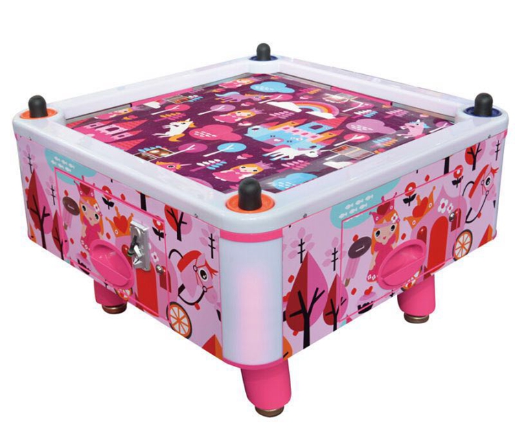 cute style coin pusher arcade air hockey Pink Princess lotte