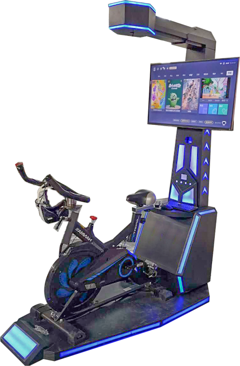 New arrival cheep 9D VR bicycle simulator game machine