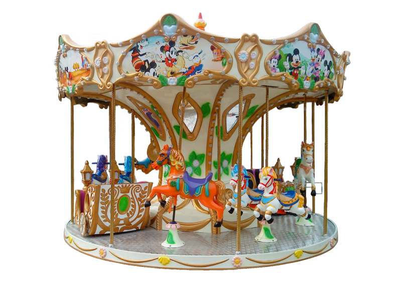 Low Price 12 Players Luxury Kids Carousel Ride Arcade Game Machine For Playground