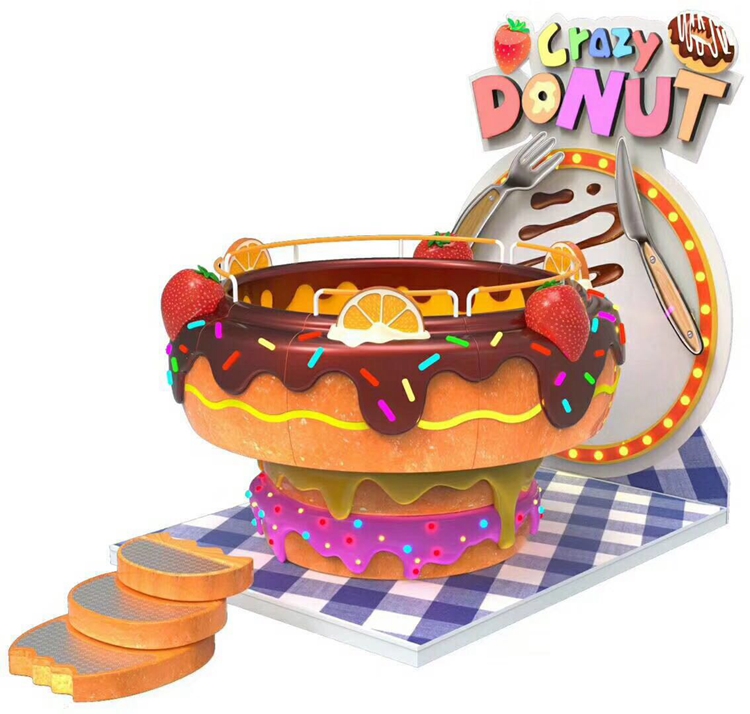 10 players kids Crazy Donut game machine